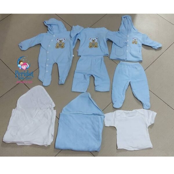 8PCS UNISEX NEW BORN RECEIVING SET