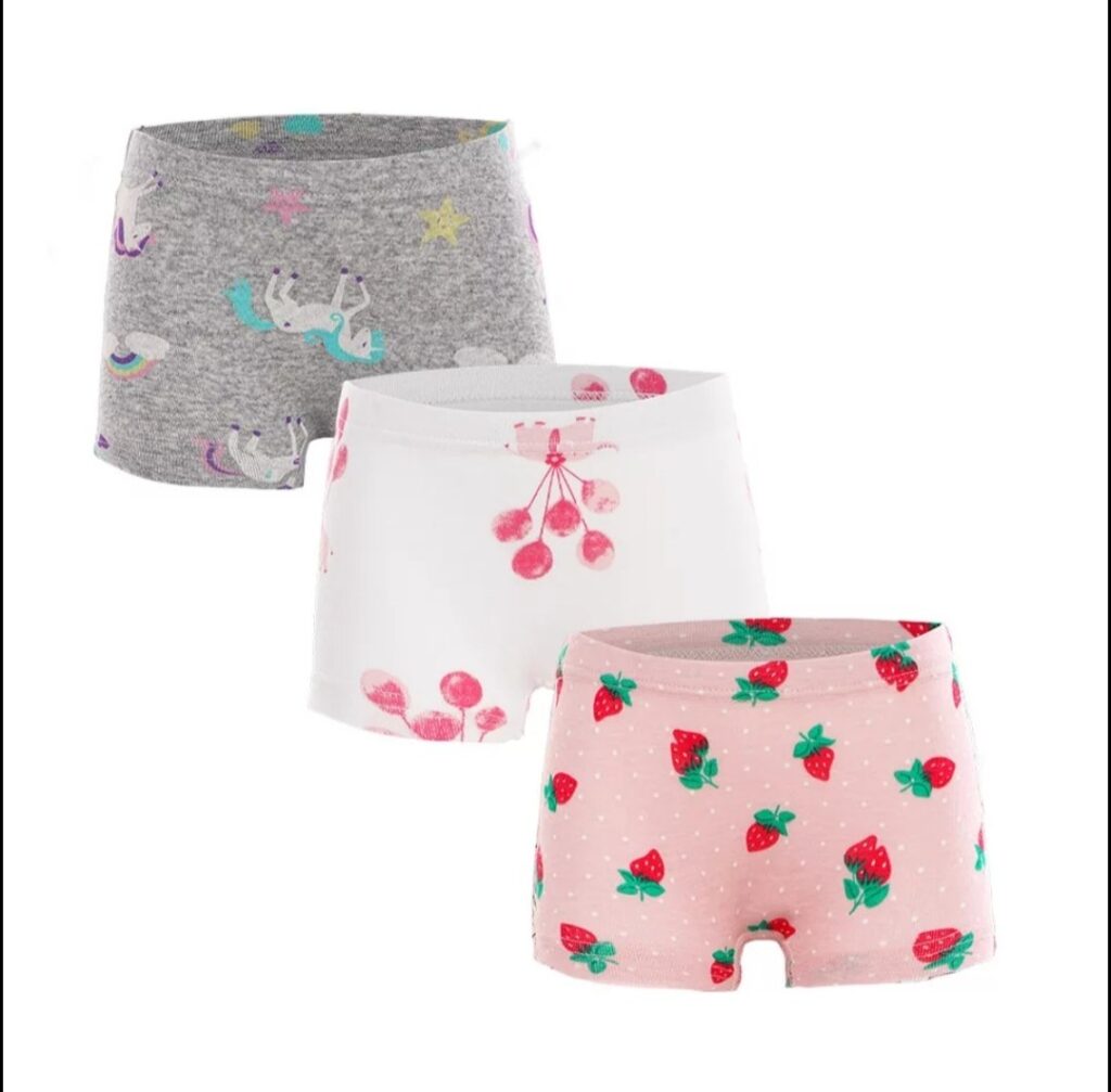 GIRLS 3PC BOXER STRAWBERRY GROUP P7107