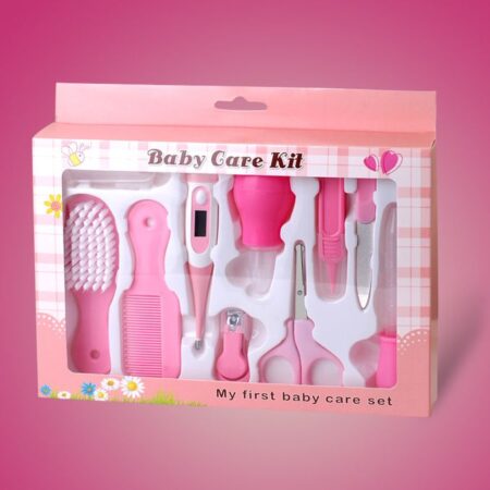 10PCS BABY GROOMING KIT/HEALTH CARE KIT-PINK