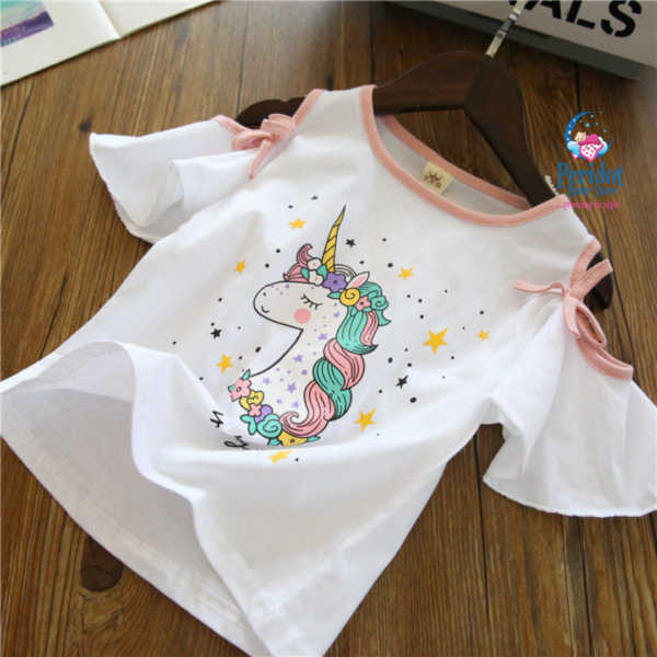 GIRLS 2PCS UNICORN SKIRT SET G202267 - Image 2