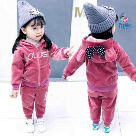 GIRLS 2PCS WARM MICKEY SET PINK 2023535