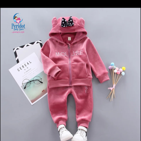 GIRLS 2PCS WARM MICKEY SET PINK 2023535 - Image 2