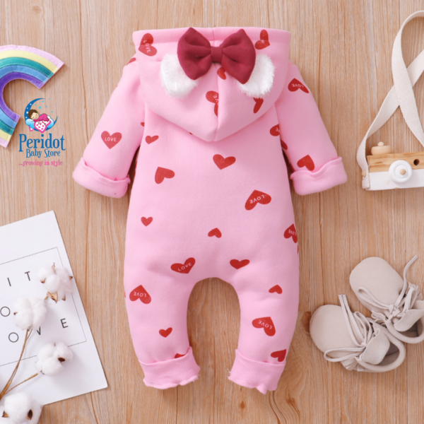 GIRLS ROMPER PINK BOW 2023511 - Image 2