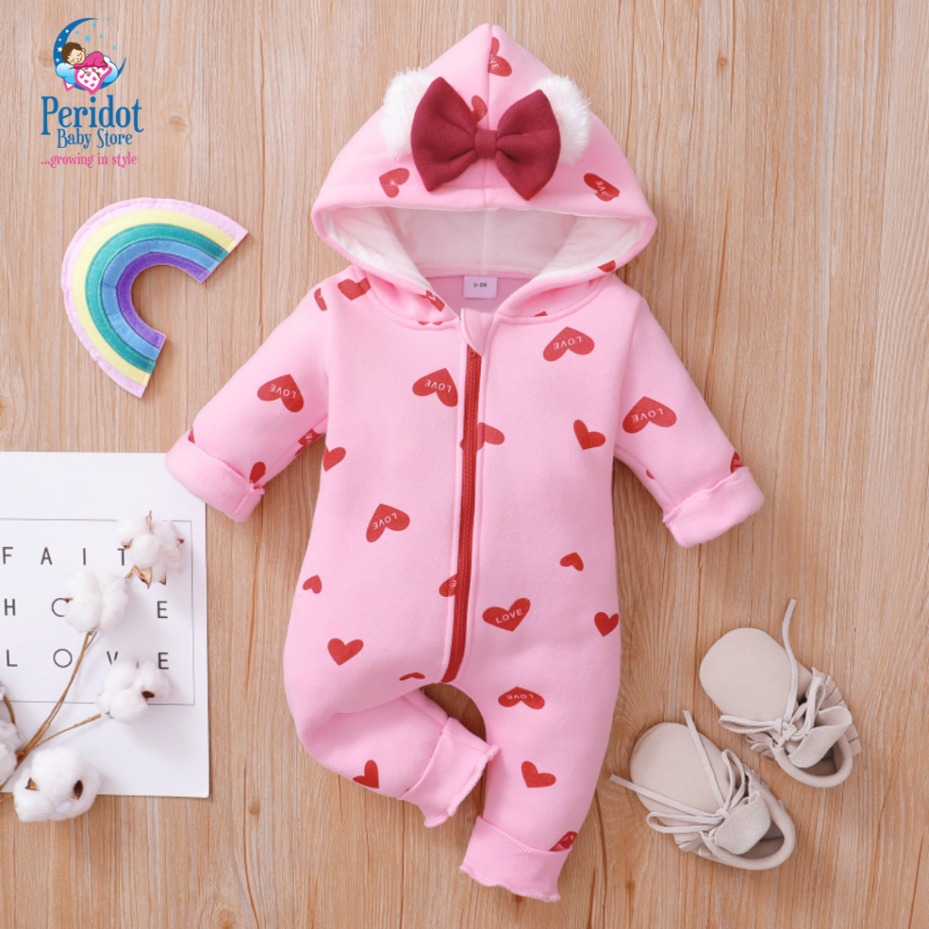 GIRLS ROMPER PINK BOW 2023511