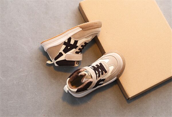 BOYS SNEAKERS BROWN WHITE SH-2250 - Image 3