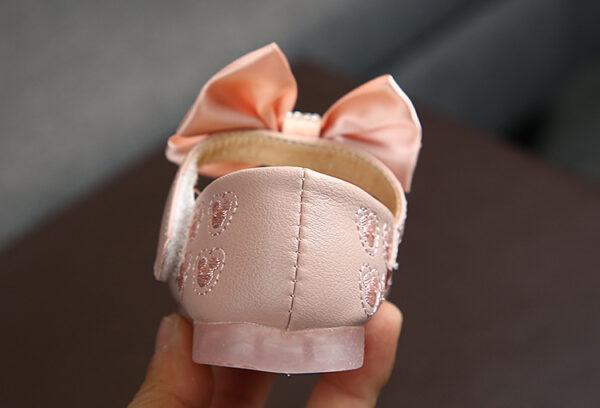 GIRLS DOLL SHOES PINK BOW N75-760 - Image 4