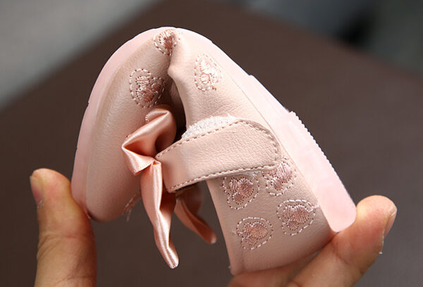 GIRLS DOLL SHOES PINK BOW N75-760 - Image 7
