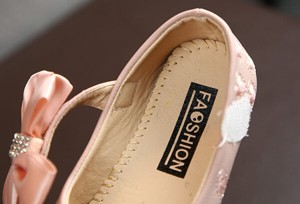 GIRLS DOLL SHOES PINK BOW N75-760 - Image 6