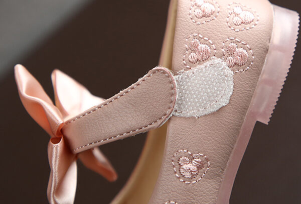 GIRLS DOLL SHOES PINK BOW N75-760 - Image 5