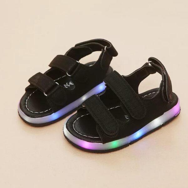 UNISEX LED SANDALS BLACK S-32594