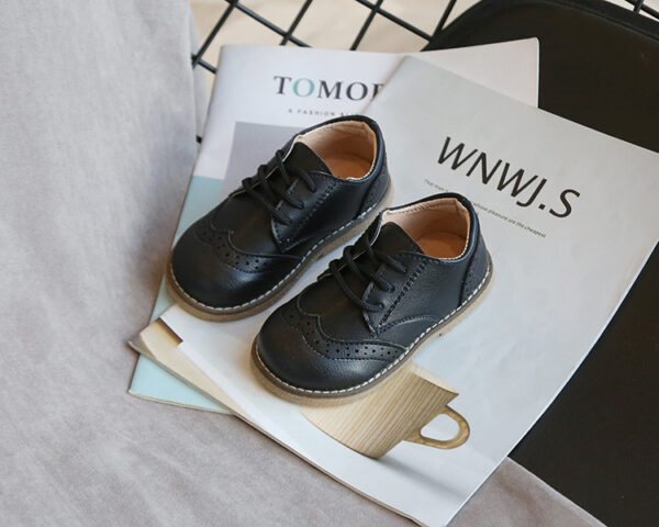 BOYS OXFORDS / OFFICIAL LOAFERS BLACK S-31215 - Image 3