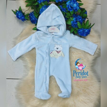 Unisex SEMI WARM ROMPER BLUE 9-12M