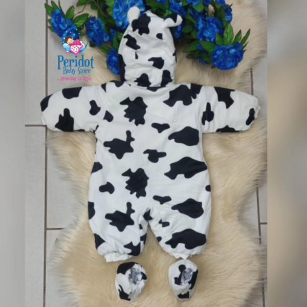 HEAVY BABY ROMPER OPEN LEG-BLACKWHITE6M - Image 2