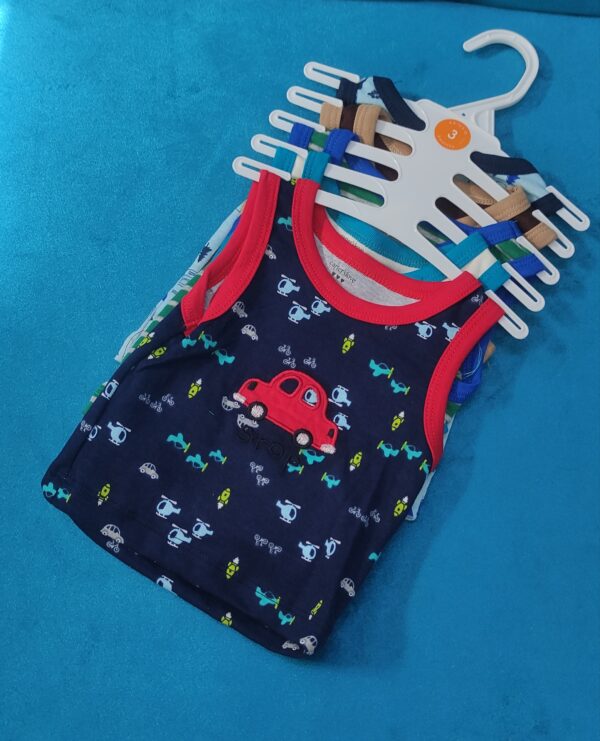 5PCS ANIMATED VESTS BOYS / UNISEX-3M