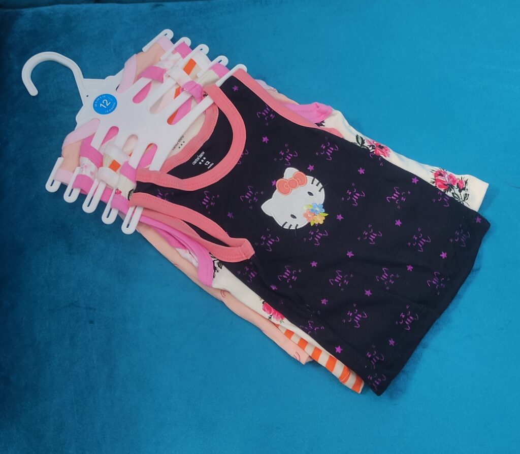 5PCS ANIMATED VESTS GIRLS-12M