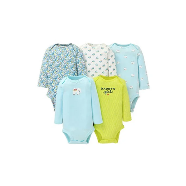 UNISEX BOYS 5 PCS Bodysuit Set - Image 6