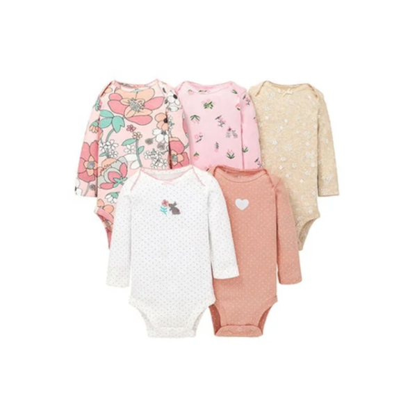 GIRLS  5 PCS Bodysuit Set