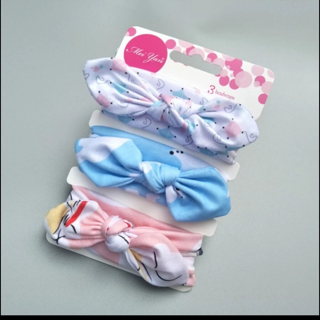 GIRLS 3PCS TIE HEADBANDS H6202310