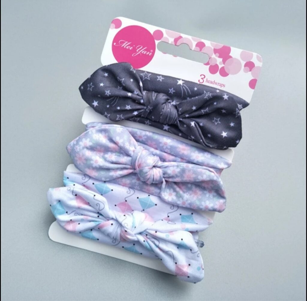 GIRLS 3PCS TIE HEADBANDS H620231