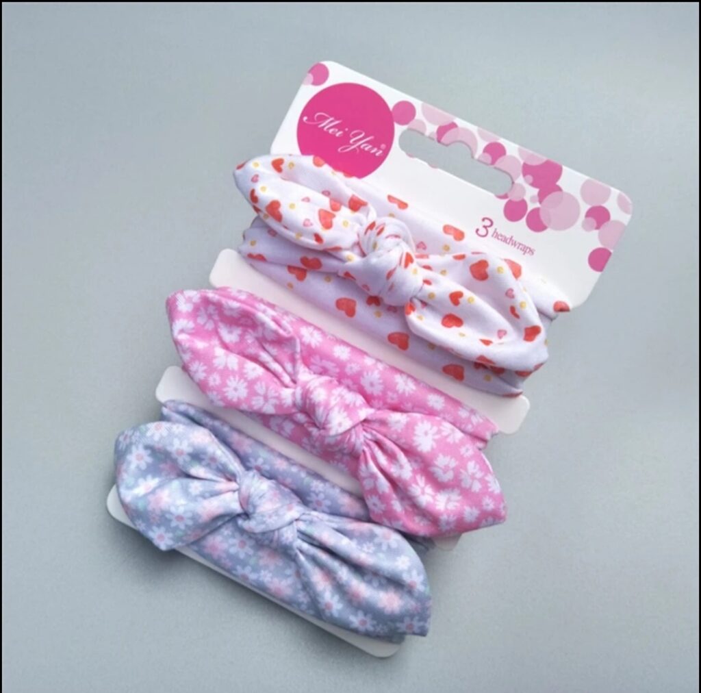 GIRLS 3PCS TIE HEADBANDS H620235