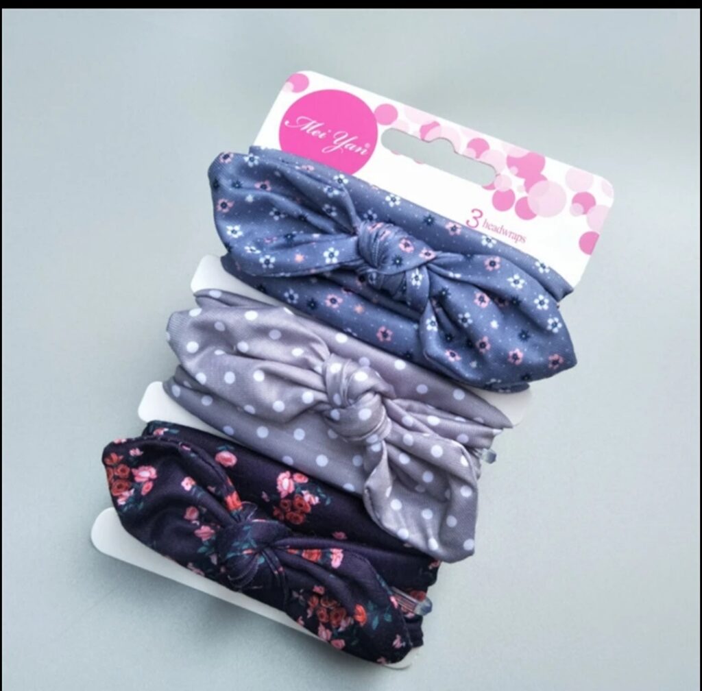 GIRLS 3PCS TIE HEADBANDS H620234