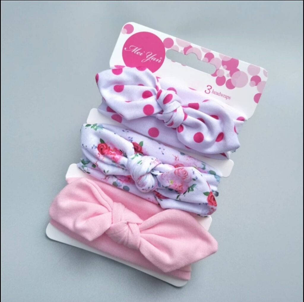 GIRLS 3PCS TIE HEADBANDS H6202311