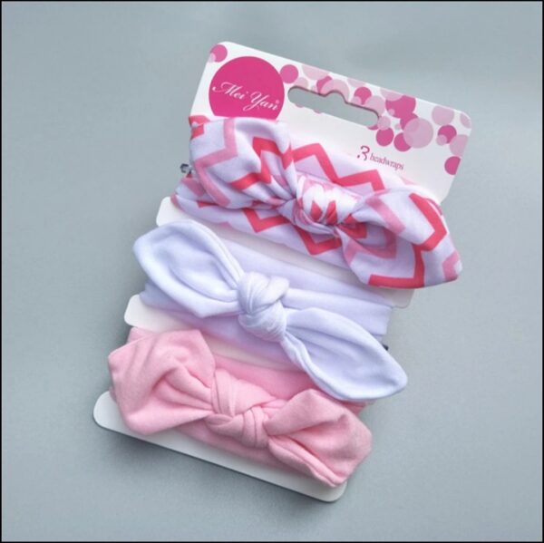 GIRLS 3PCS TIE HEADBANDS H620233