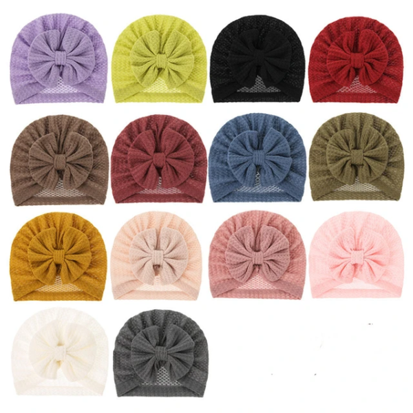 GIRLS SOLID COLOUR BOWKNOT TURBAN H6202325 - Image 2