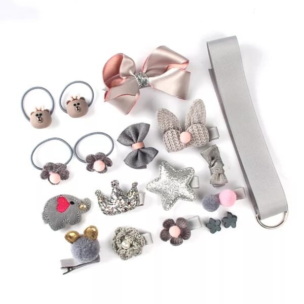 GIRLS CLIPS AND TIE HEADBAND SET H6202339 - Image 11