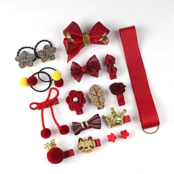 GIRLS CLIPS AND TIE HEADBAND SET H6202339 - Image 9