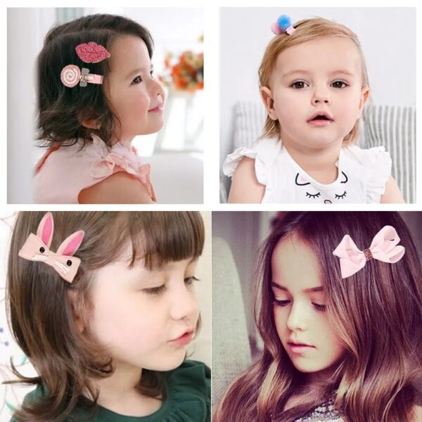 GIRLS CLIPS AND TIE HEADBAND SET H6202339 - Image 3