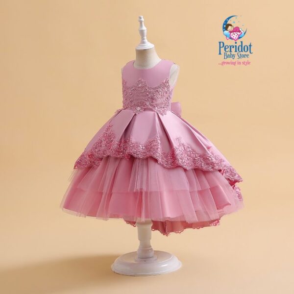 GIRLS HIGHLOW DRESS PINK 2023531 - Image 2