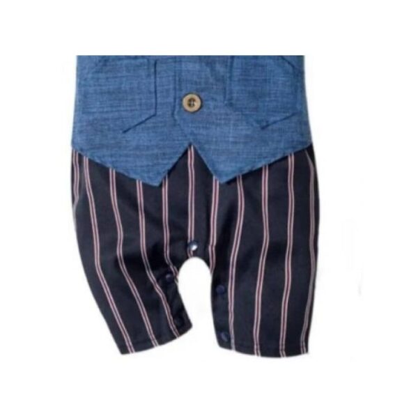 BOYS INFANT ROMPER SET WITH PREWALKERS B202218 - Image 2