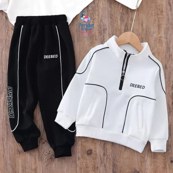 BOYS 2PC WHITE BLACK SET B202229 - Image 2