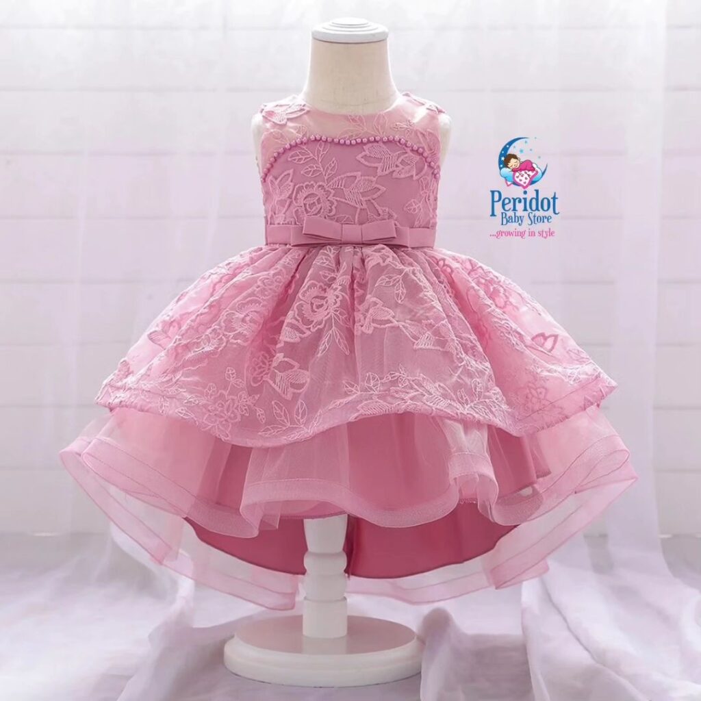 GIRLS HIGH-LOW DRESS PINK L2022D29