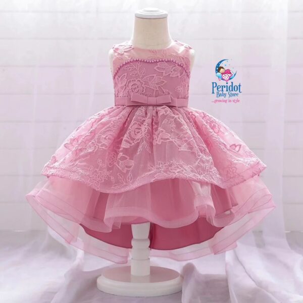 GIRLS HIGH-LOW DRESS PINK L2022D29