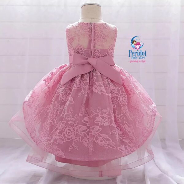 GIRLS HIGH-LOW DRESS PINK L2022D29 - Image 3