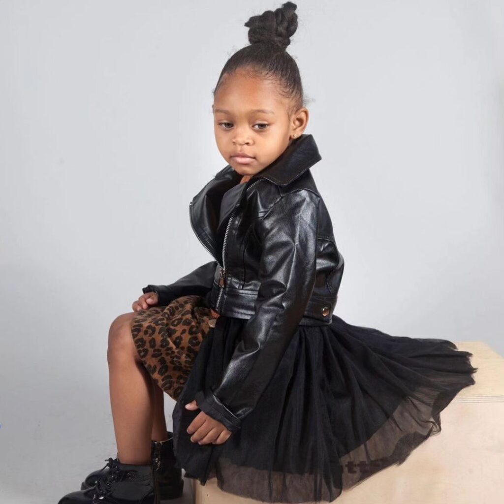 GIRLS LEATHER TUTU DRESS G202250