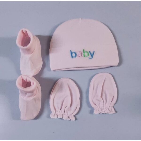 3PCS INFANT HAT+MITTEN+SOCK SET - Image 4