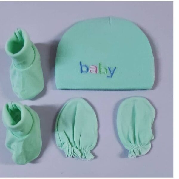 3PCS INFANT HAT+MITTEN+SOCK SET - Image 5