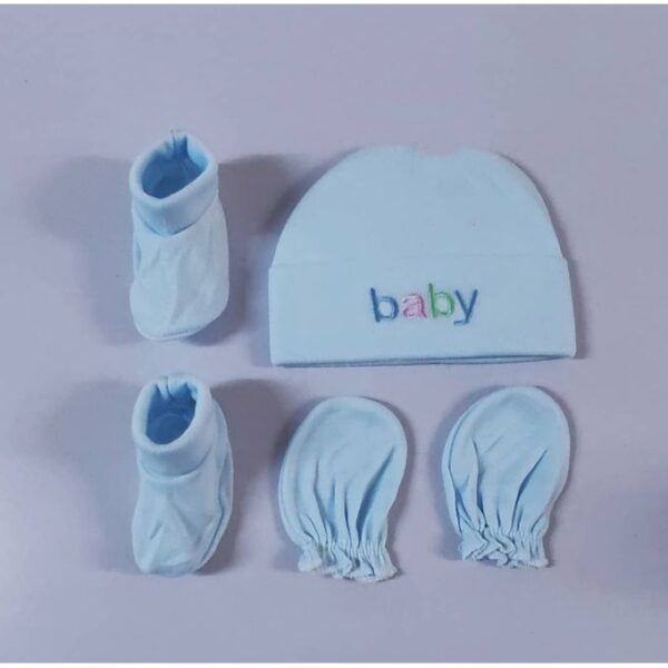 3PCS INFANT HAT+MITTEN+SOCK SET - Image 6