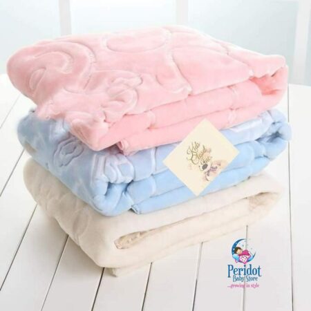SOLID COLOUR FLEECE  BABY BLANKET