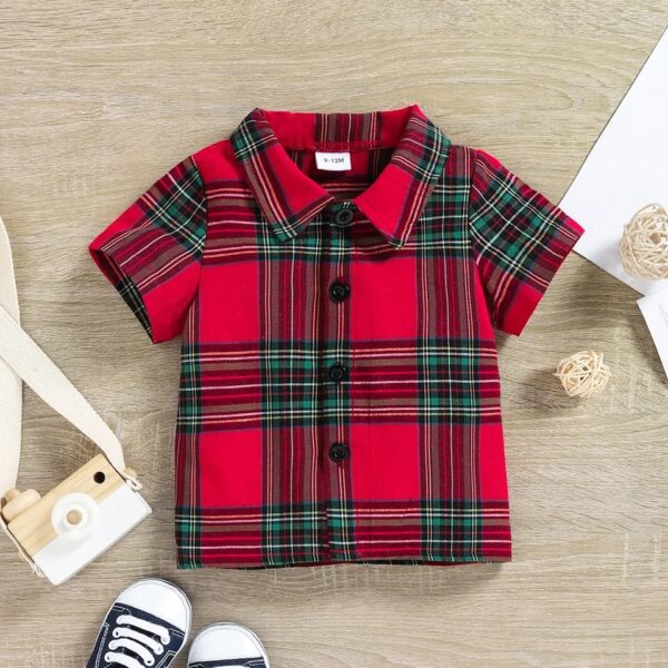 BOYS 2PCS SHIRT + JEANS SHORTS OCT031 - Image 3