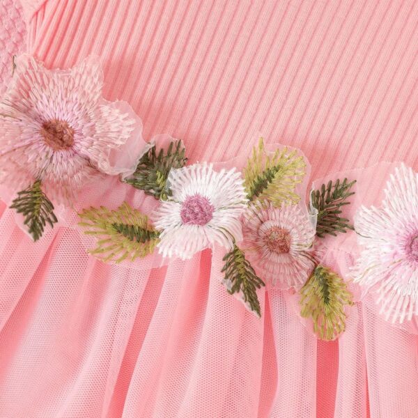 GIRLS 2PCS DRESS SWEATER SET PINK OCT009 - Image 3