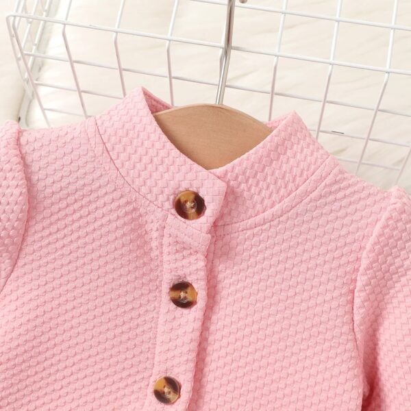 GIRLS 2PCS DRESS SWEATER SET PINK OCT009 - Image 4