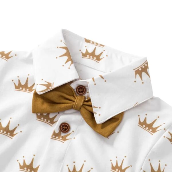 BOYS INFANT SET SHIRT PANTS PREWALKER BROWN OCT013 - Image 9