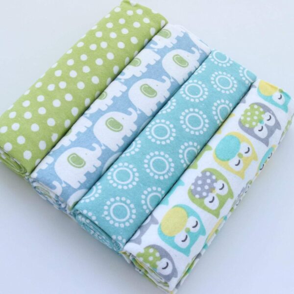 4pcs Cotton Multipurpose Baby Flannel / Receiving Blanket-BOY THEME - Image 7
