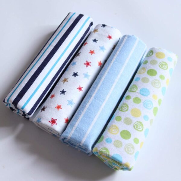 4pcs Cotton Multipurpose Baby Flannel / Receiving Blanket-BOY THEME - Image 6