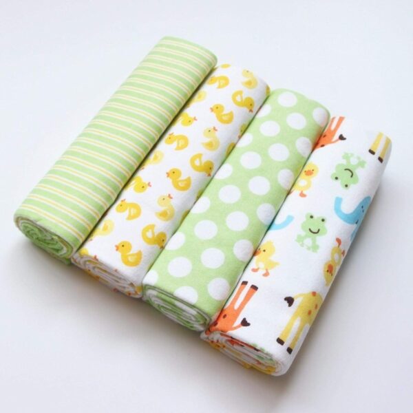 4pcs Cotton Multipurpose Baby Flannel / Receiving Blanket-BOY THEME - Image 9