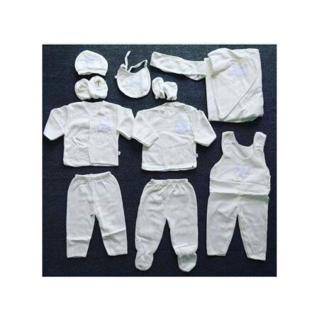 10PCS COTTON NEW BORN BABY RECEIVING SET